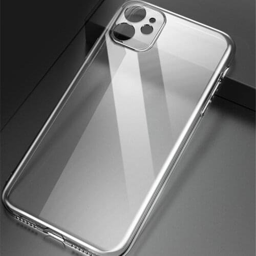 Clear Silicone Phone Case For iPhone 11 12 Pro Max Capinhas Soft TPU Transparent Back Cover For Apple iPhone XR XS 7 8 6 6S Plus