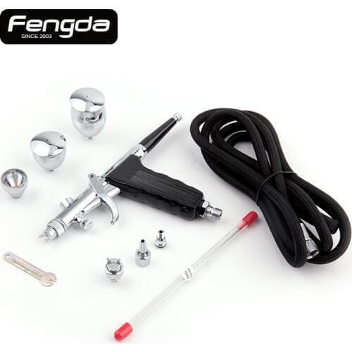 Fengda airbursh BD-116B body paint cake decorate tattoo spray gun cup airhose needle nozzle spanner hand tools