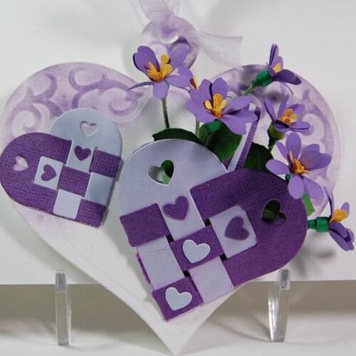 Weave Love Heart Cutting Die Scrapbooking Handicraft Paper Card Album Making DIY Embossing Template Stencil Handmade Decor