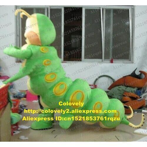 Carpenterworm Caterpillar Bean Worm Bug Mascot Costume Adult Cartoon Character Capping Ceremony Pedagogical Exhibition zz6875