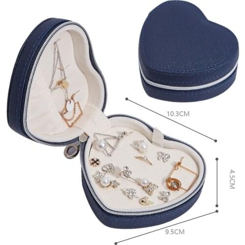 Jewelry Box Travel Comestic Jewelry Casket Organizer Makeup Lipstick Storage Box Beauty Container Necklace Birthday Gift