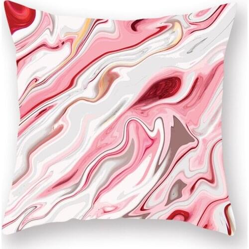 Modern ink color cover domestic flowing watercolor color pattern pillowcase to map custom lumbar cushion pillow cushion