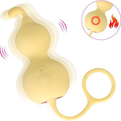 Gourd Heated Vibrators For Women Clitoris Stimulator Vaginal Ball Anal Plug Female Sex Toys Adults Products Erotic Machine Shop