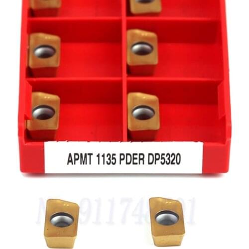 10pcs APMT1135PDER DP5320 APMT1135PDER DP5420 Milling Inserts APMT1604PDER DP5320 DP5420 CNC Lathe Tool Carbide Turning Inserts