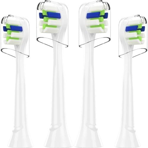 4Pcs Toothbrush Heads with Caps for Philips Sonicare Kids Toothbrush Heads HX6781 HX6902 HX6910 HX6911 HX9044 HX6074 HX9024