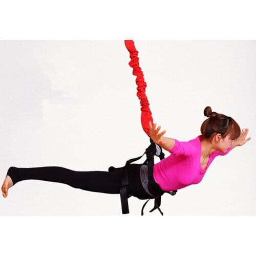 Aerial Anti-gravity Yoga Resistance Bands Indoor Bungee Suspension Rope Gym Fitness Equipment Dance Hanging training belt
