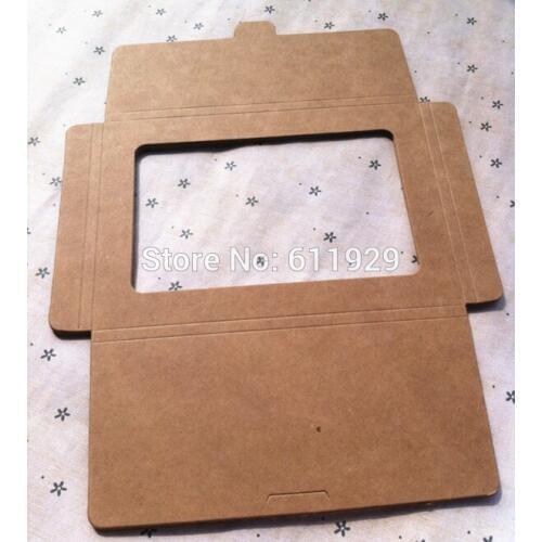 Free shipping blank kraft paper postcard envelope 15.0x10.5x0.5CM/gift packing box/card packing box/packing tags 40 pcs a lot