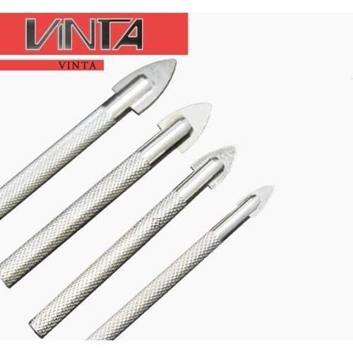 Free Shipping! Triangle Drill Head Boring Tools for Tiles Glass Mirror and Ceramic 8mm 10mm Hard Alloy Drilling Tools