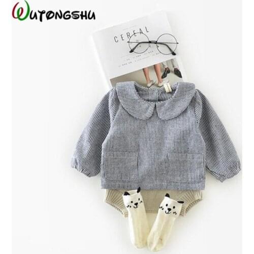 Toddler Baby Blouse Baby Girl Clothes Spring Long Sleeve Girl Shirts O-Neck Casual Shirts For Girls Kids Cotton Outwear Tops