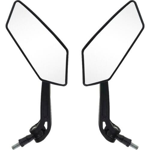 Hot 2pcs Universal Motorcycle Mirror Rearview Mirror Back Side E-Bike Stylish Design Modified Plated Motorbike Mirrors