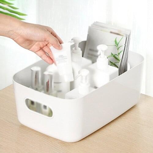 Storage Basket Student Desktop Snacks And Sundries Storage Box Plastic Cosmetic Storage Box Household Kitchen Tidying Box