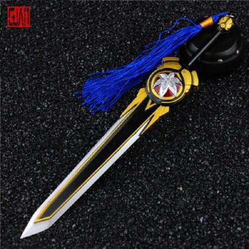 Weapon Mulan Weapon Model Mulan Legend Blade Alloy Toy 18cm Alloy Material Does Not Rust Easily King Series Weapon
