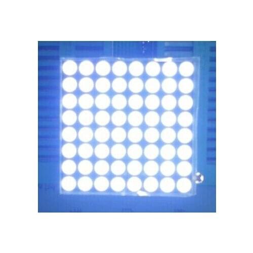5PCS/LOT LED dot matrix module F3.0 8*8 dot matrix module white, plus phosphor, External dimensions 32*32