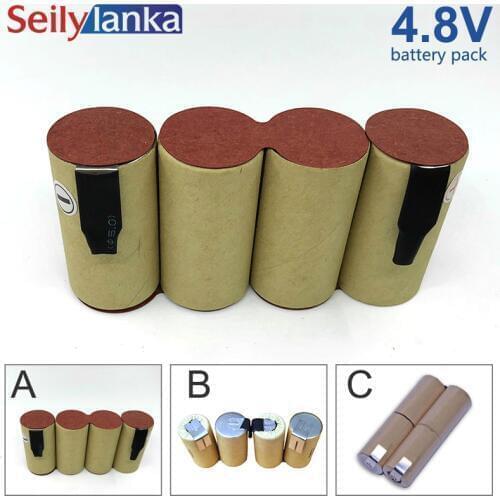 4.8V 4000mAh Ni MH battery pack Welding custom tool cd for GARDENA Black Decker Bosch Dewalt FESTOOL Hilti Hitachi Makita Me