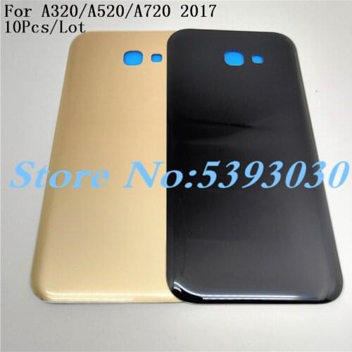 10Pcs/Lot New Battery Glass Cover Housing Replacement For Samsung Galaxy A3 A5 A7 2017 A320 A520 A720 Back Door With Logo