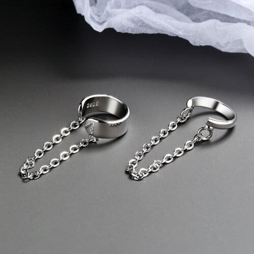 New 1pcs Korean Fashion Clip On Earring Ear Cuff No Pierced Ear Clip Chain Earrings For Women Earcuff Brincos Party Jewelry