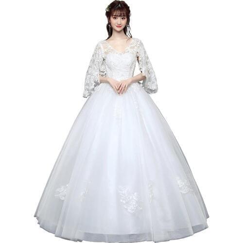 New Luxury Wedding Dress Lace Up Ball Gowns Bride Embroidery Wedding Dresses Princess Dress