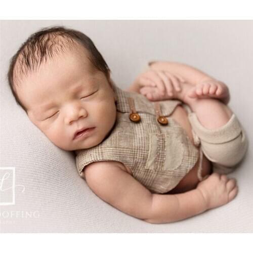 Newborn Photography Props Clothes Infant Birthday Picture Shoot Costume fotografia Prop Baby Boy Vest+Pant Photo Shoot Outfits
