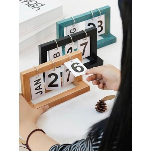 New Desktop Calendar Simple Table Calendar Planner Home Office Decoration Innovative Foldable Calendar Ornament