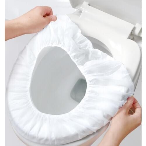 Disposable Toilet Seat Cover Non-woven Fabric Waterproof Compartment Hotel Travel Maternal Toilet Cover Seat H1217