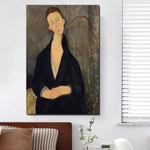 Nordic Poster Amedeo Modigliani Canvas Painting Prints Living Room Home Decoration Modern Wall Art Oil Painting Posters Pictures