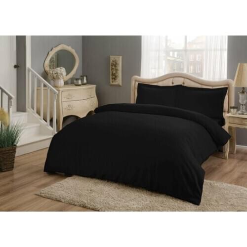 Crown Satin Basic Duvet Cover Set Double Personality Elegantly Designed Luxury Quality Bedding Set