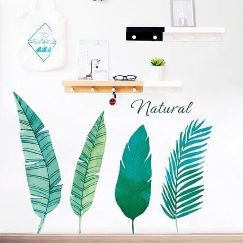 Palm Tree PVC Wall Stickers Flamingo Animal Murur sticker for Living Room Kitchen Baby Bedroom Decoration