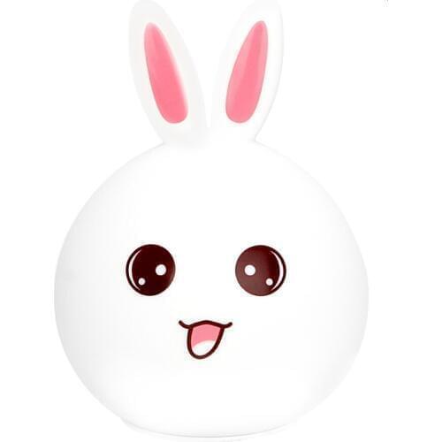 Schoffice USB Charge Led Light Cute Mini Rabbit Table Lamp