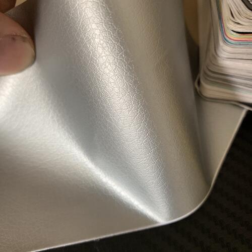 Silver Leather VINYL Car Wrap Film with Air Bubble Free For interior & exterior vehicle / boat laptop Stickers PROTWRAPS1.52x30m