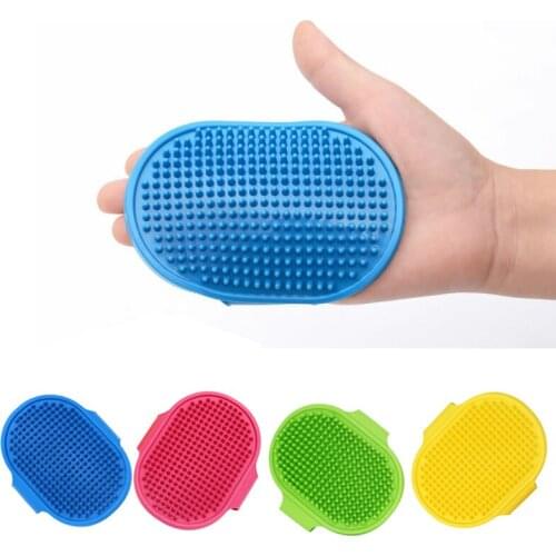 Pet Massage Brush Comb Rubber Hair Grooming Bath Brush comb brush dog cat bath dog cleaning tool pet supplies