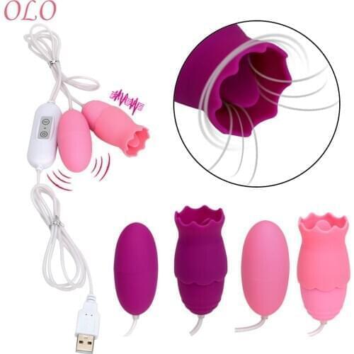 OLO G-spot Vibrator Tongue Vibrators USB Sex Toys 11 Mode Female Masturbation Adult Products Oral Clitoris Stimulator Erotic