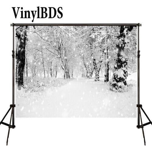 VinylBDS Backdrops Fotografia Snow Spot Forest Backdrops Photography Scenery White World Tree Fundo Para Fotos For Photo Studio