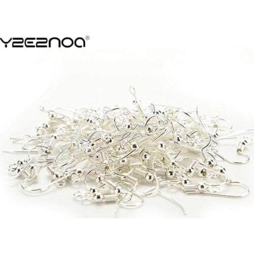 100Pcs 4 Colors Golden Silver Black Dark Bronze Colors Women Earring Fish Hook Coil Ear Wire For Jewelry Women Jewelry Wholesale