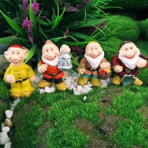 1Pcs Garden Fairy Miniature Mini Resin Garden Dwarf Micro Landscape Decoration Outdoor Flower Pot Dwarf Bar Ornaments Handicraft
