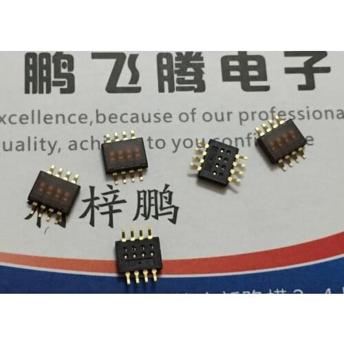 1PCS Taiwan Yuanda DIP DHN-04F-T-V-T/R DIP switch 4-bit patch 1.27 pitch 4P key type