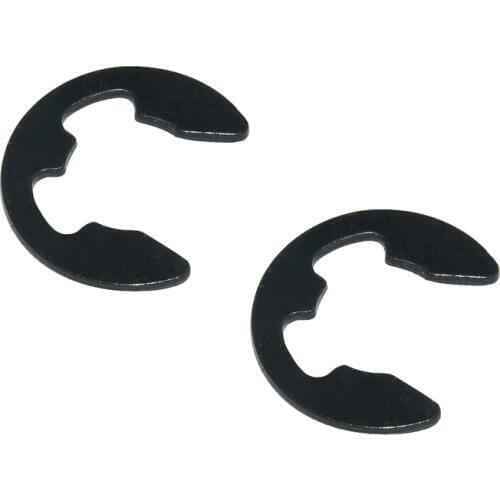 100pcs M1.2 M1.5 M2 M2.5 M3 M3.5 M4 M5 M6 Black E-Type Retaining Ring Circlip Washers E-Clip Opening Split Washer