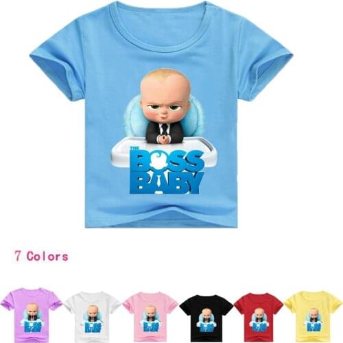 2-13 Summer 2019 Bald Head Baby T-Shirt Teenage Girl T-Shirt Children Short Sleeve T-Shirt Children Boy T-Shirt Clothes