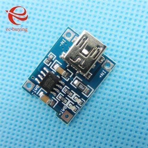 5pcs/lot 5V MINI USB 1A 1000mA Lithium Battery Charger Board Module TP4056