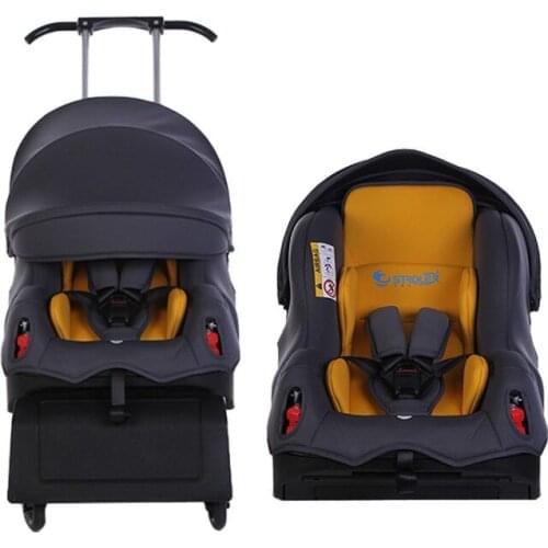 5 in 1Baby Carseat Stroller Child Safety Seat Baby Car Booster Kinderwagen Travel Cart Four wheel stroller 0-4Y