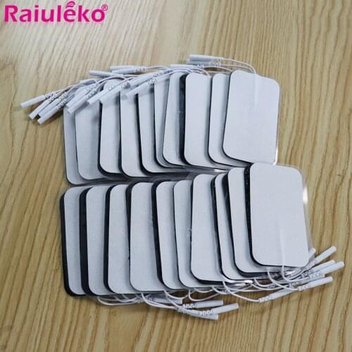 50pcs/lot Tens Electrode Pads Sticker Conductive Gel Pad For Body Acupuncture Digital Therapy Massager EMS Muscle Stimulator