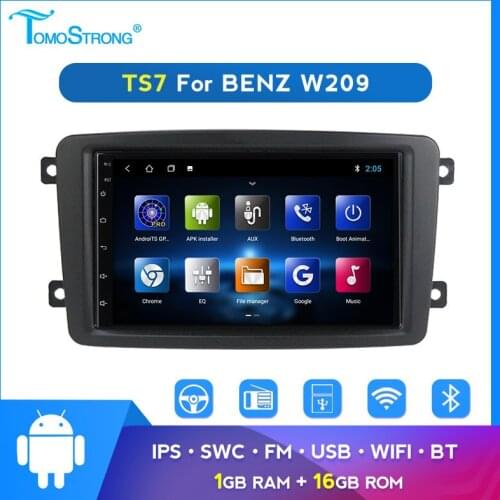 Wifi bluetooth radio car audio stereo for Mercedes Benz CLK W209 W463 W208 2 din android 8.1 navigation gps ips usb