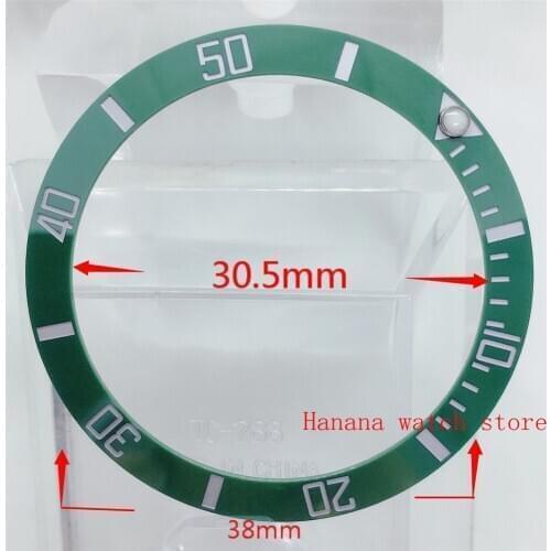BLIGER 38mm High quality bezel insert fit 40mm SUB/GMT Automatic Movement Watch