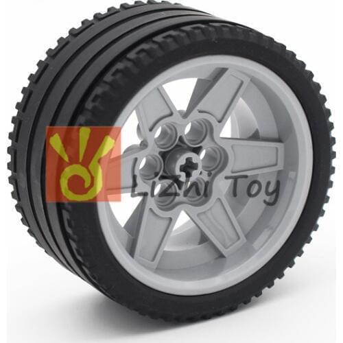 Blocks Technic Parts 15038+44771 68.8x36 ZR Tire Wheel Educational Toys Technic Car Bulk Compatible with All Brands Mechanical