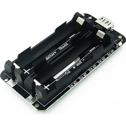 Two Voltage 18650 Lithium Battery Shield V8 Mobile Power Expansion Board Module 5V/3A 3V/1A Micro USB For Arduino ESP32 ESP8266