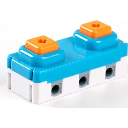 Kittenbot micro:bit Power Brick Double Button Bumper Makecode Scratch Electric Block