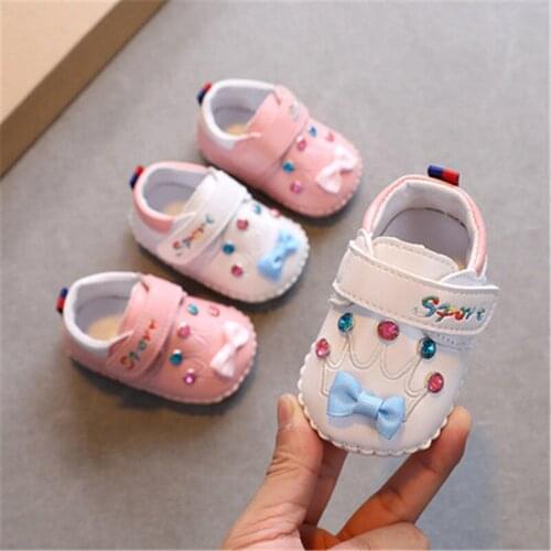 All seasons hot sells baby girl shoes Guaranteed 100% soft soled Genuine Leather baby First walkers infant shoes