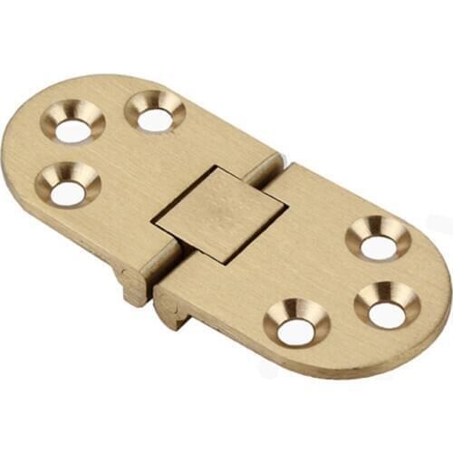 Copper semi-circular folding hinge thickening countertop hinge 180 degree flap hinge round table hinge