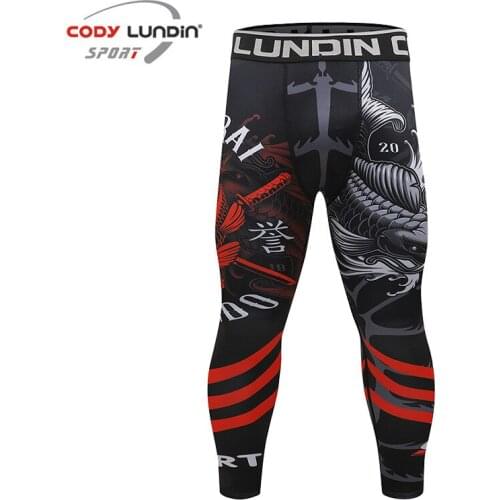 Cody Lundin - Mens Tight Sports Leggings Compression Long Pants for Running Jogging Fitness Gym Yoga Boxing Camouflage Anime