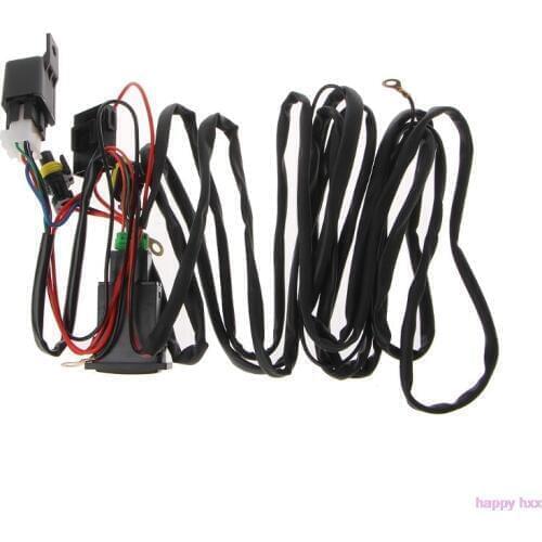New Universal 12V 40A Relay Wiring Harness With On/Off Switch Kit For Car LED Fog Light