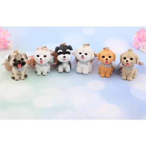 Girly Heart Girls Bag Pendant Home Decoration Pet Dog Car Keychain Student Schoolbag Wallet Key Ring Hanging Ornaments Kid Gifts